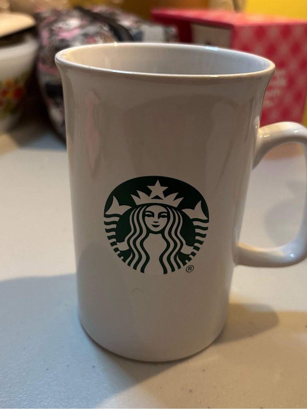 Star Bucks white mug